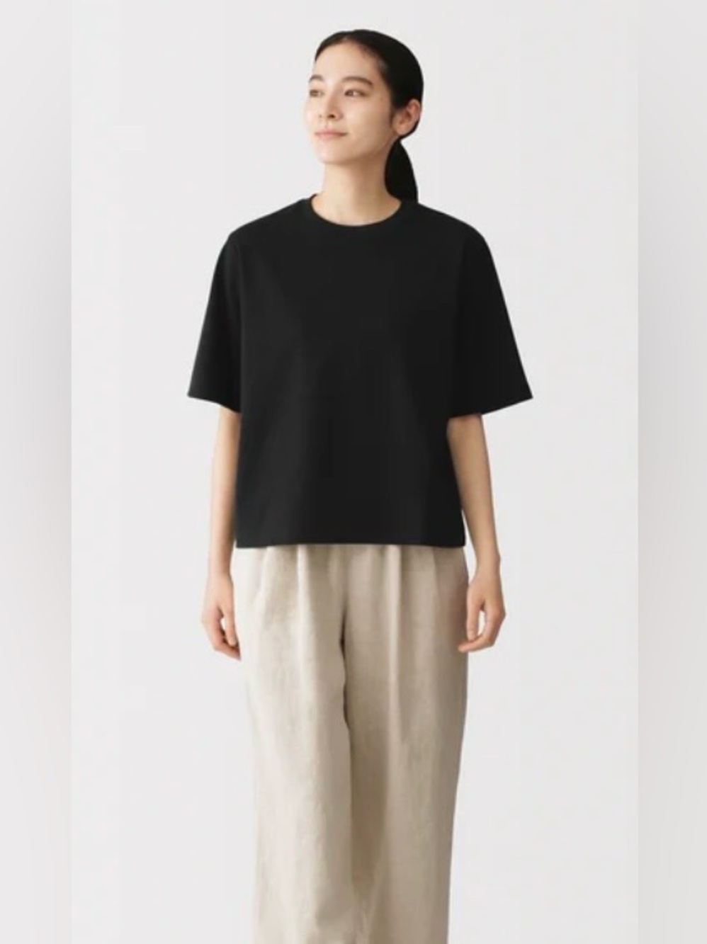 NWT Muji Cool Touch Wide Shirt - S